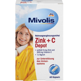 Mivolis Zink + C Depot-Kapseln - Цинк + вітамін С в капсулах 